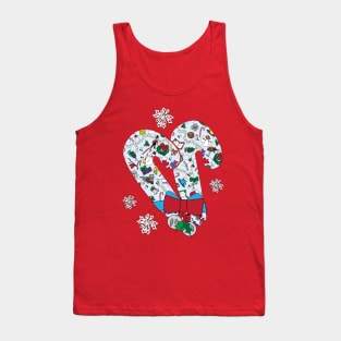 Holiday Candy Canes Tank Top